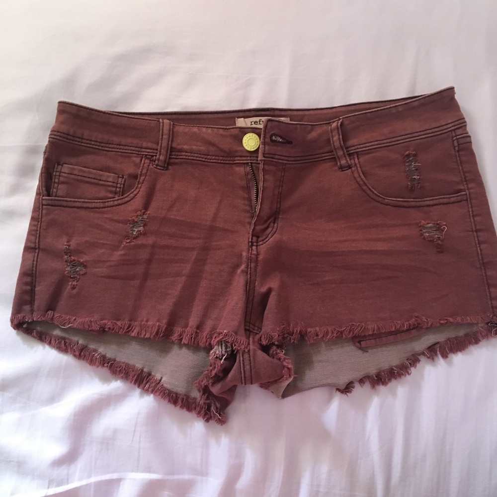 Burgundy Shorts